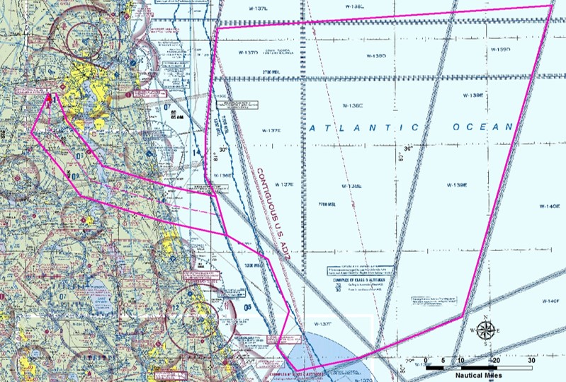 Airspace Operating Range - Cecil Spaceport